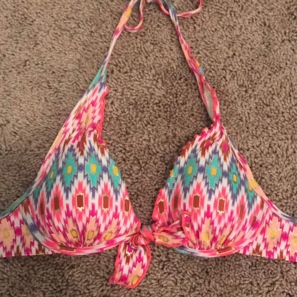 Victoria’s Secret multi colored bikini top!